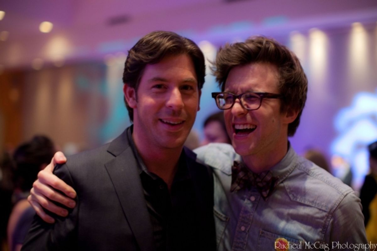 Richard H. Blake (currently in Toronto as Fiyero in WICKED) and Gavin Creel at 